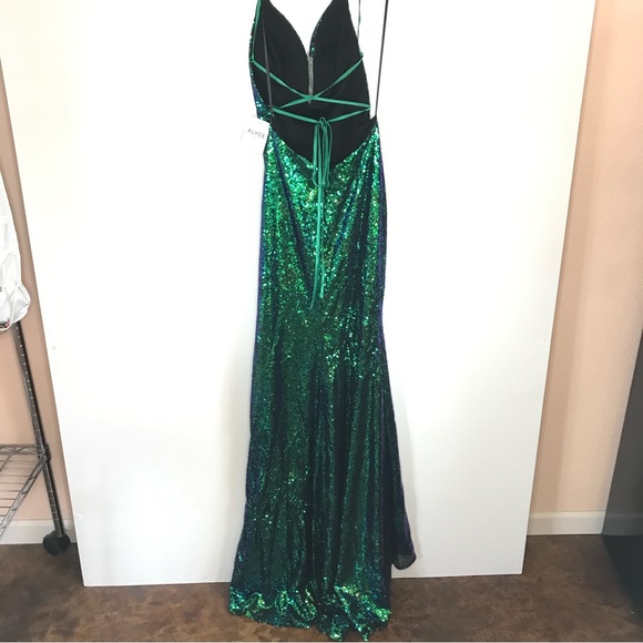 Alyce Paris 60032 Sequin Prom Dress Chameleon 2 - Picture 6 of 14